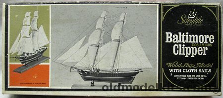 Scientific Baltimore Clipper Dos Amigos, 172-1895 plastic model kit